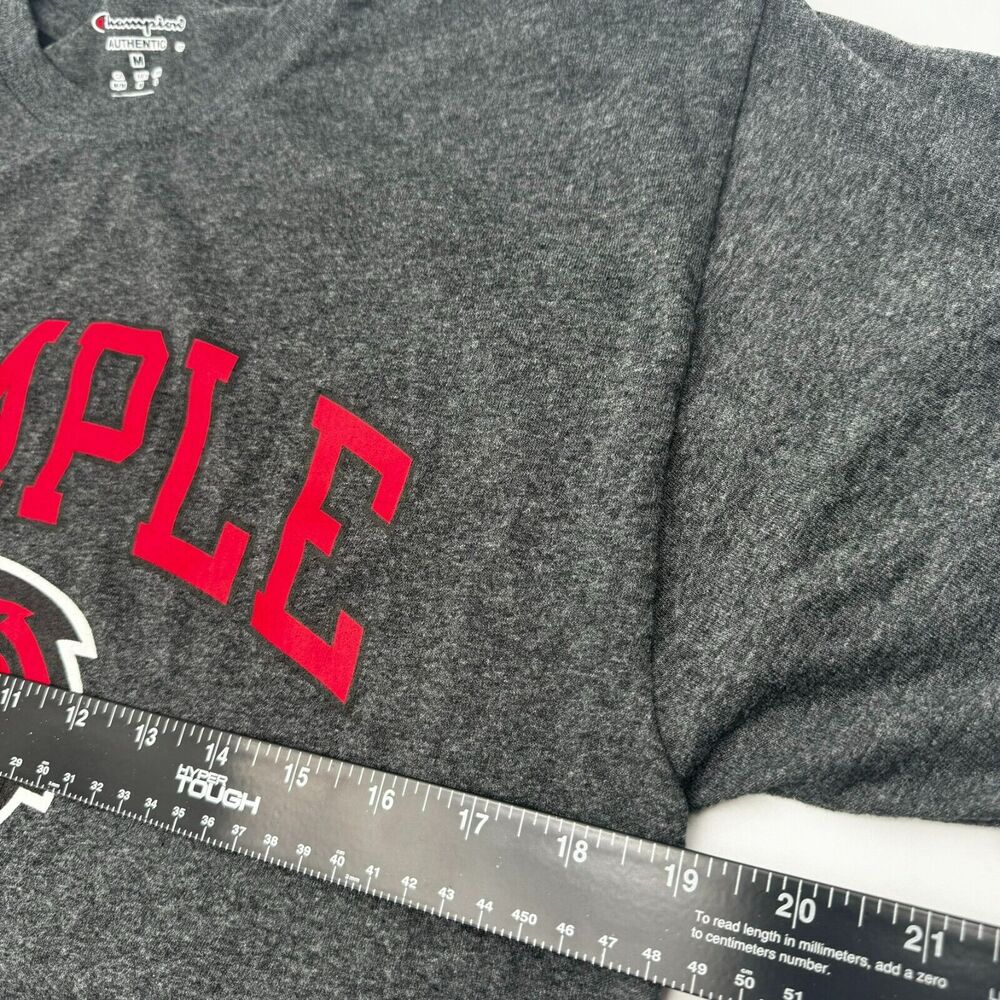 TEMPLE UNIVERSITY Medium Vintage Gray Champion Hooter Owl Mascot tee t-shirt - Picture 7 of 7